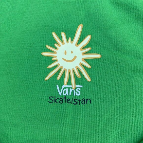 Vans X Skateistan Kids Pullover Hoodie Green Sample Youth Medium (M) - Picture 6 of 11